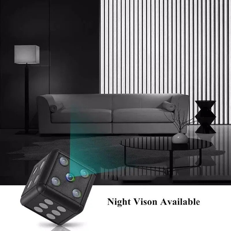Mini-Würfelkamera Heimüberwachung Nachtsicht HD 1080P Bewegungserkennung Nanny-Cam