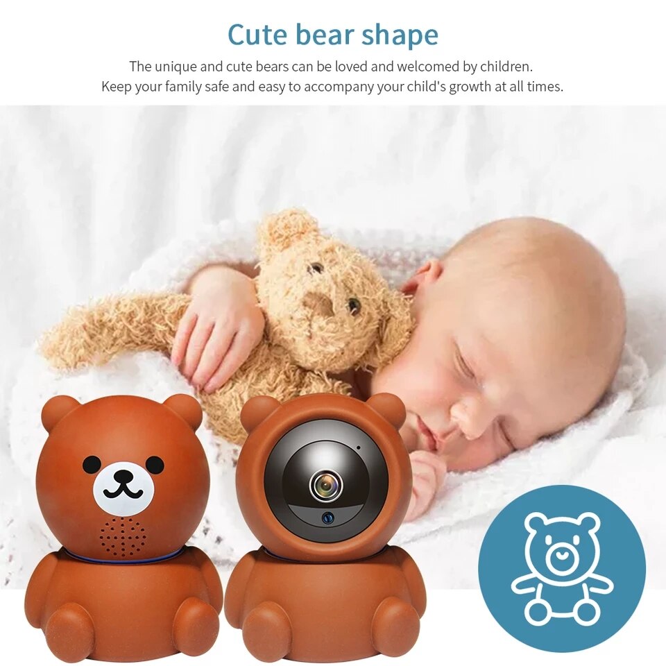 Bear Camera1080P Wifi IP-Kamera Auto-Tracking IR Nachtsicht Überwachungskamera für Zuhause
