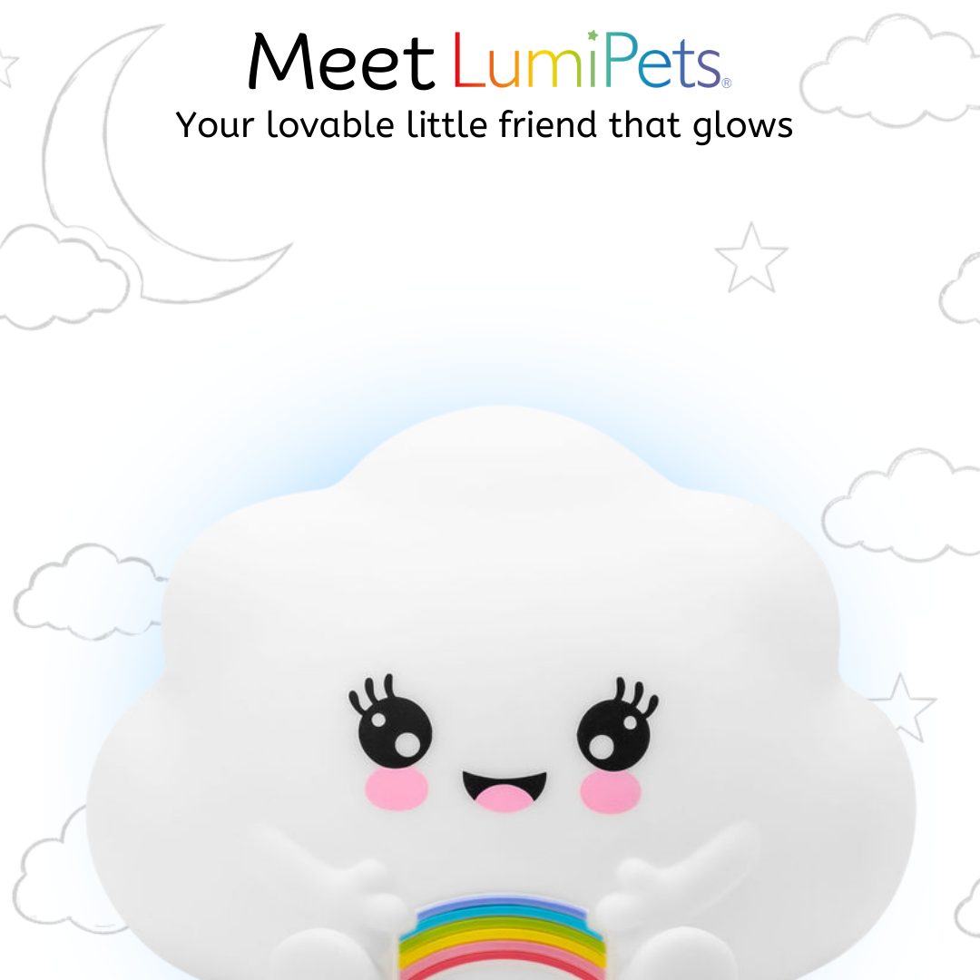 LumiPets® Kawaii Wolke – Touch-Nachtlicht für das Kinderzimmer