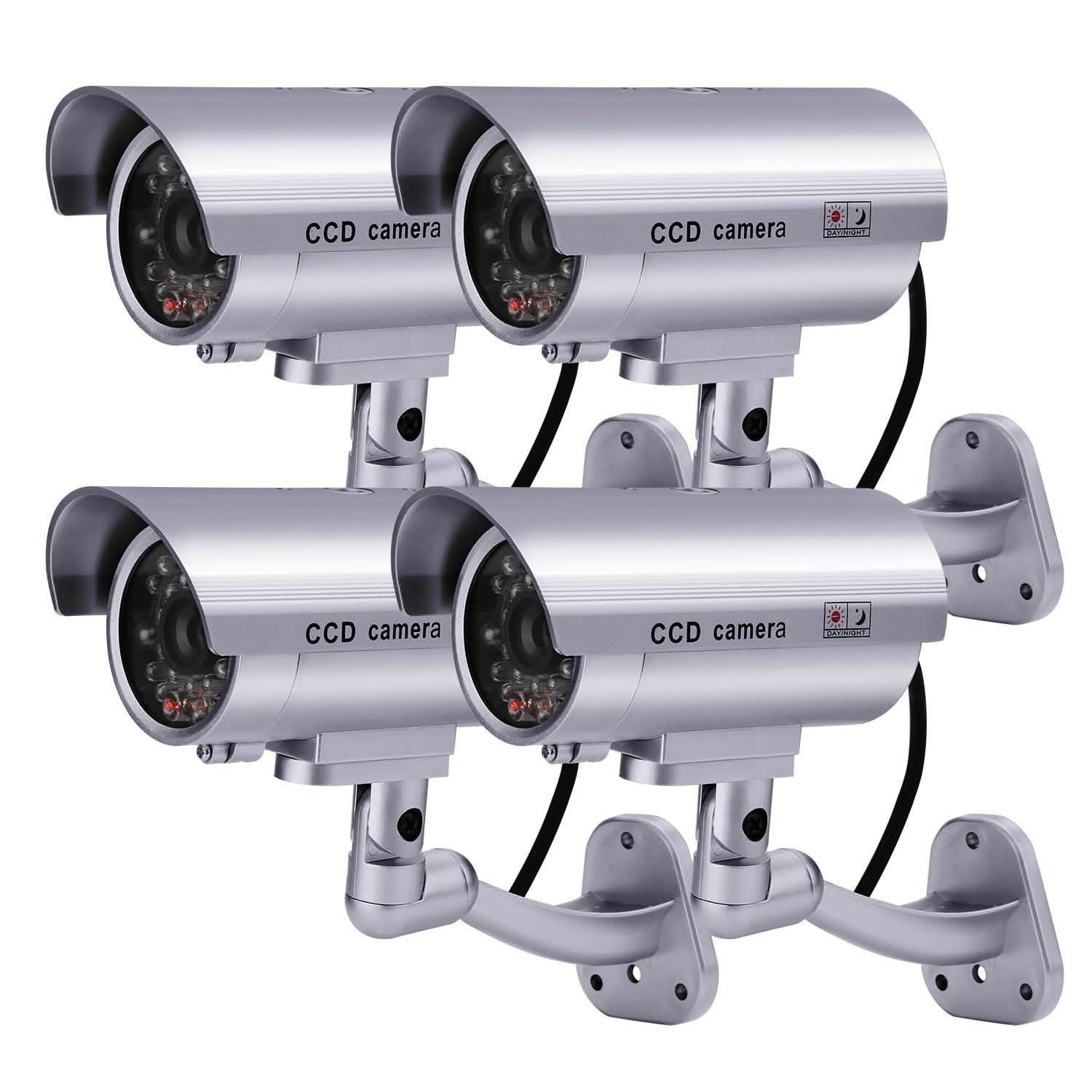 4 Pack: Fitnate Fake Security Camera CCTV Surveillance System