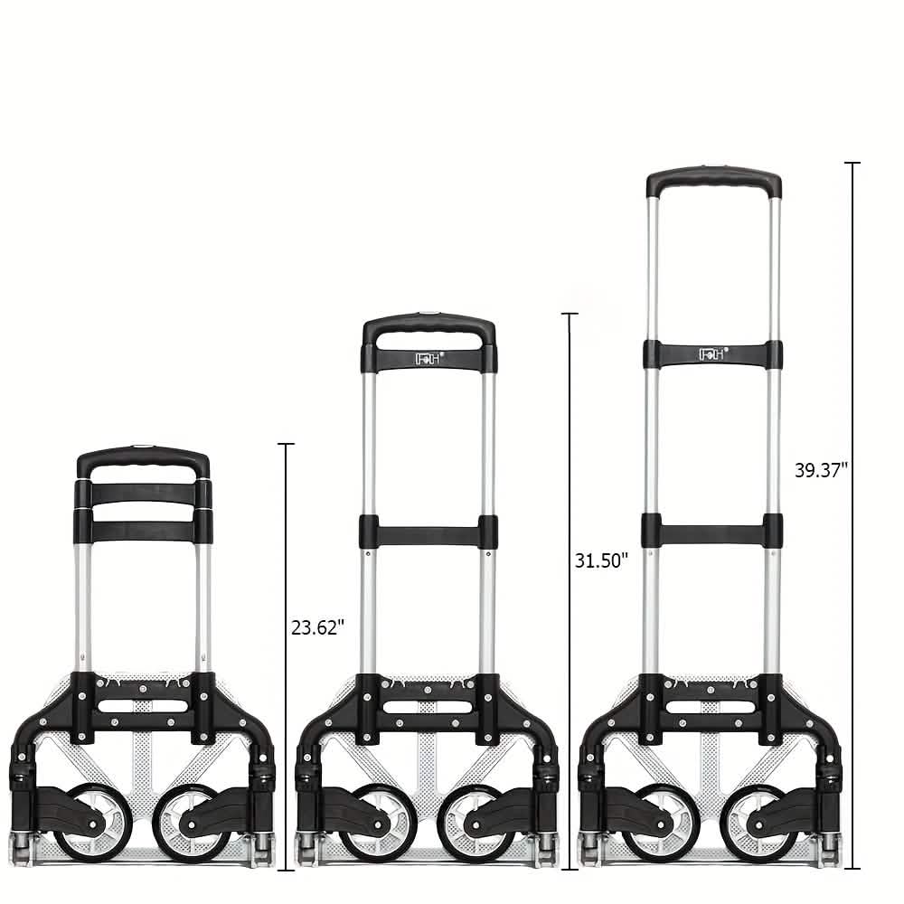 Faltbarer Aluminium-Handwagen & Dolly – 75 kg Tragkraft | Leicht & tragbar
