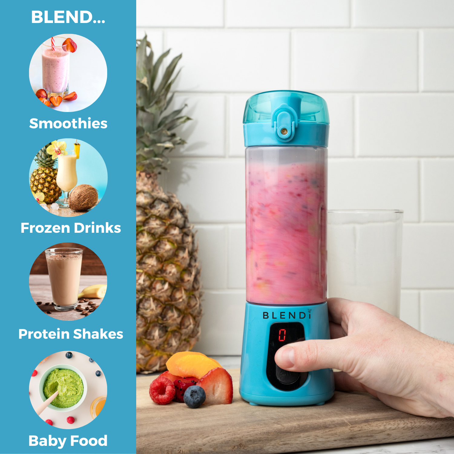 Pro+ Tragbarer Eis-Crusher Mixer (500ml)