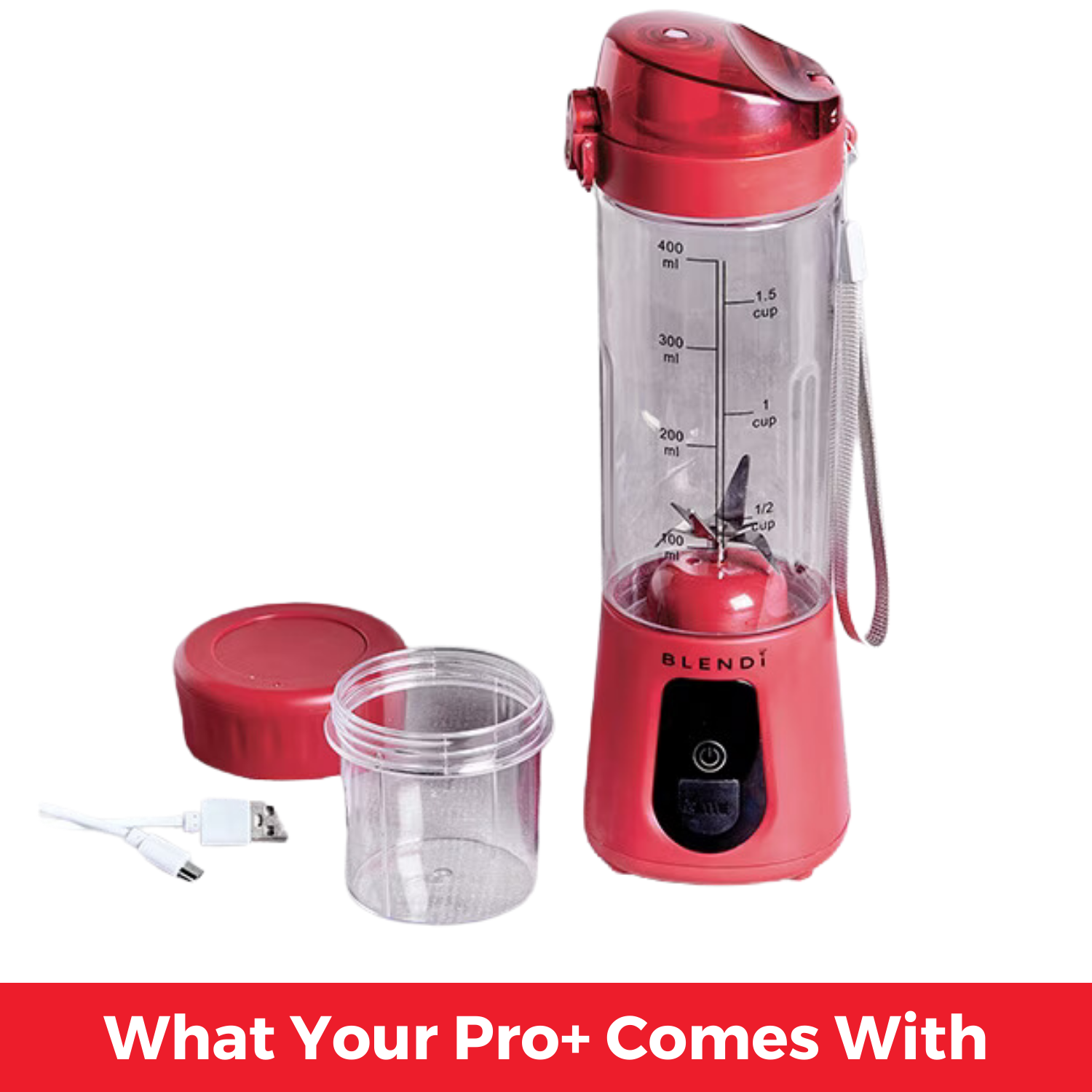 Pro+ Tragbarer Eis-Crusher Mixer (500ml)