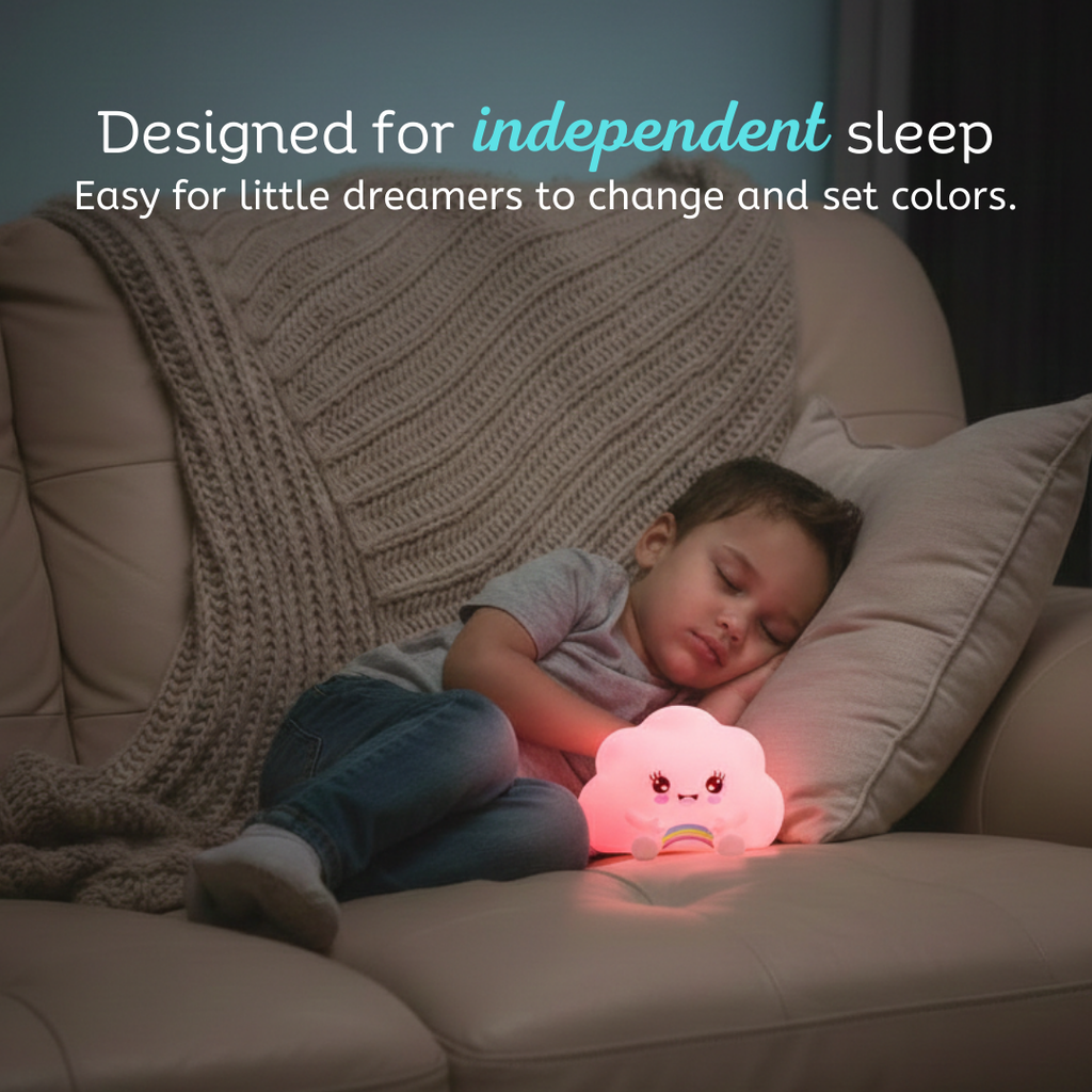 LumiPets® Kawaii Wolke – Touch-Nachtlicht für das Kinderzimmer