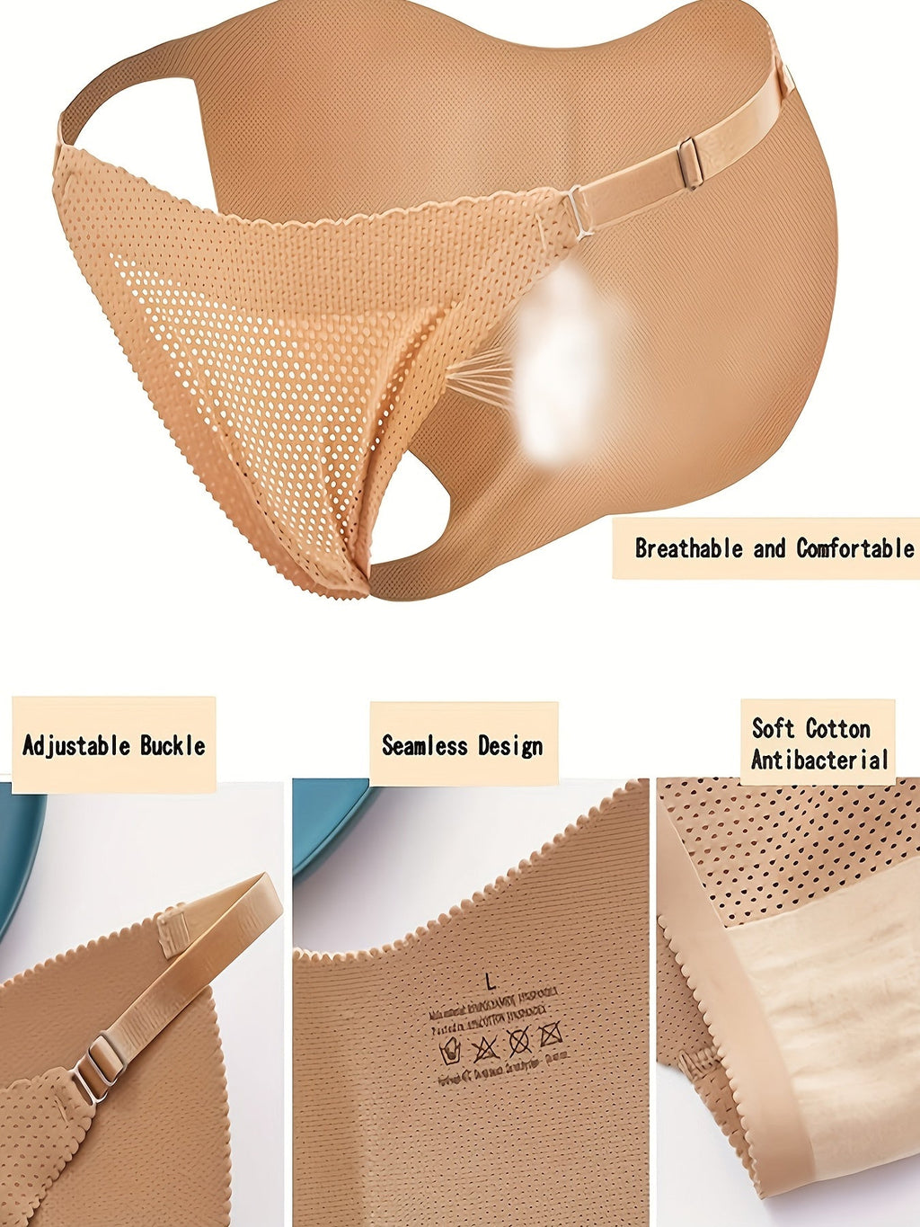 Unsichtbare Po-Lifting Bikini-Höschen für Damen – ultradünne, atmungsaktive und nahtlose Damenunterwäsche für eine natürliche Formgebung und ganztägigen Komfort