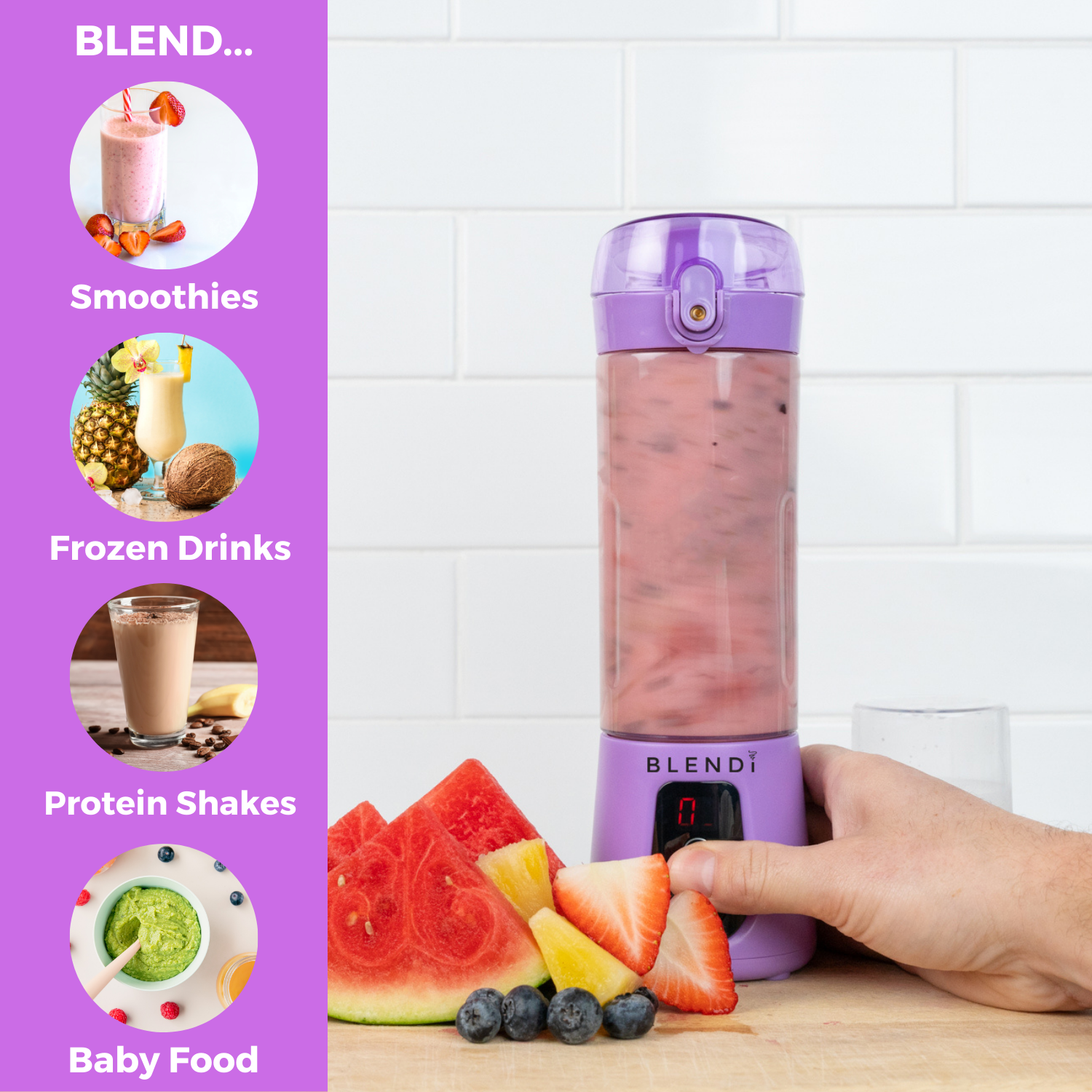 Pro+ Tragbarer Eis-Crusher Mixer (500ml)