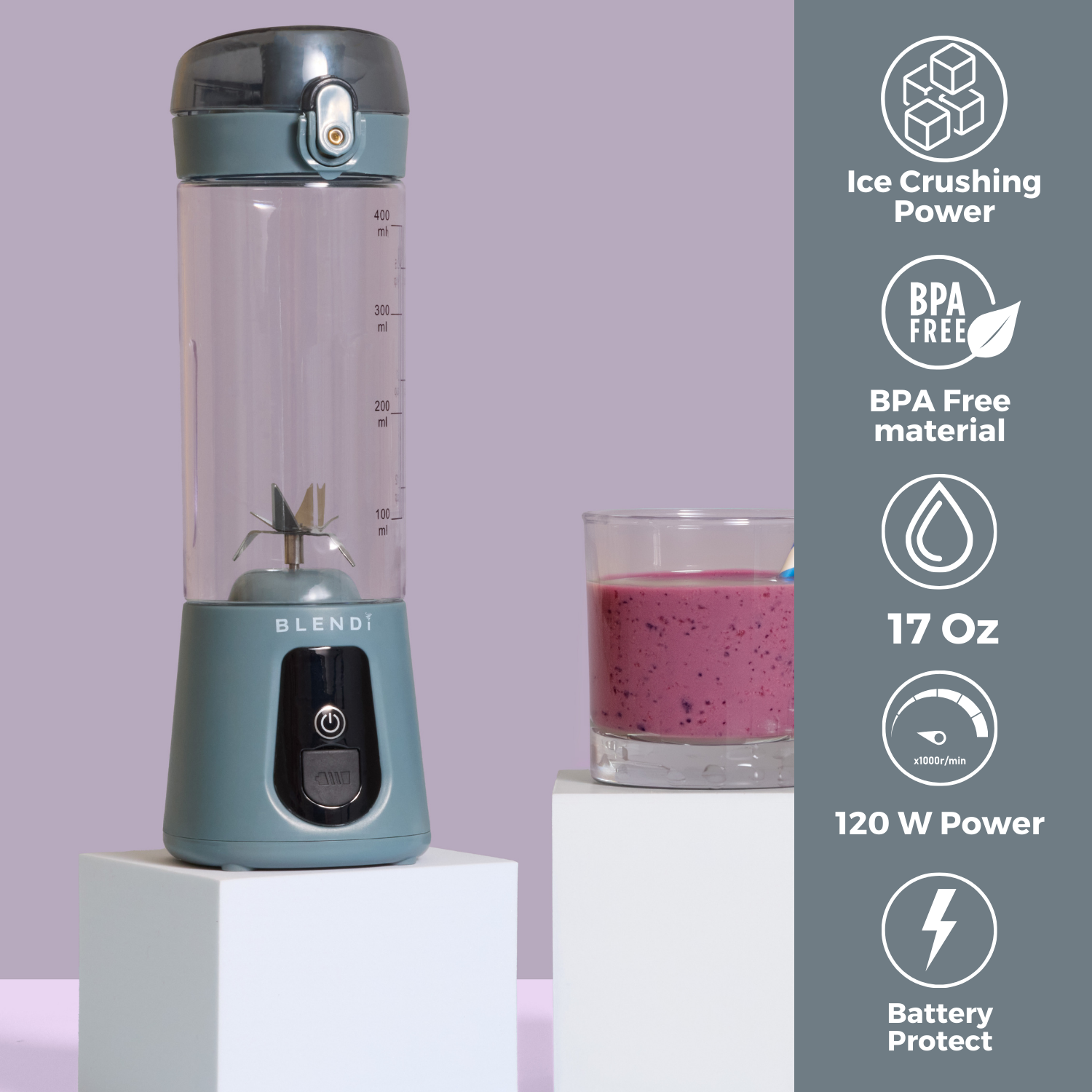 Pro+ Tragbarer Eis-Crusher Mixer (500ml)