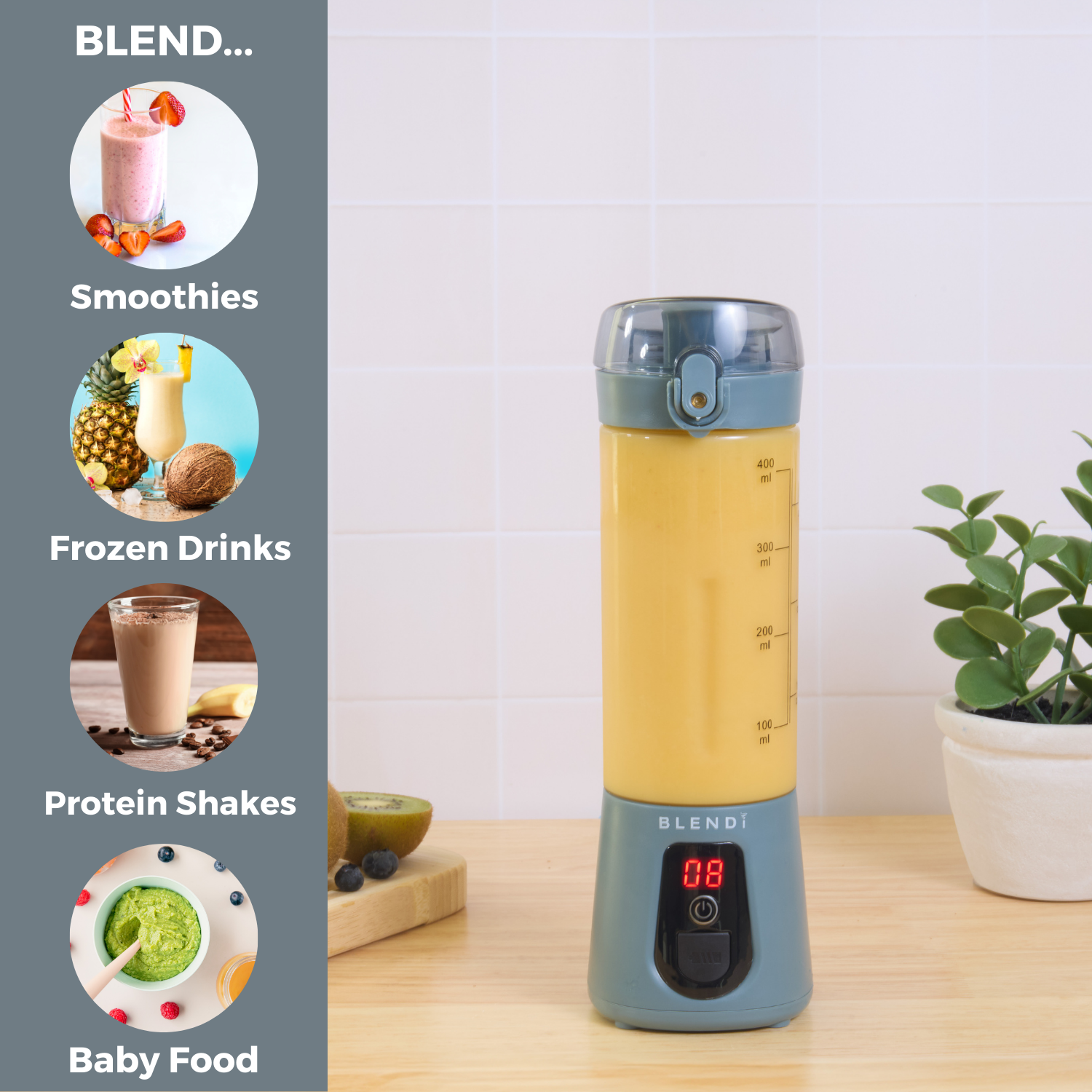 Pro+ Tragbarer Eis-Crusher Mixer (500ml)