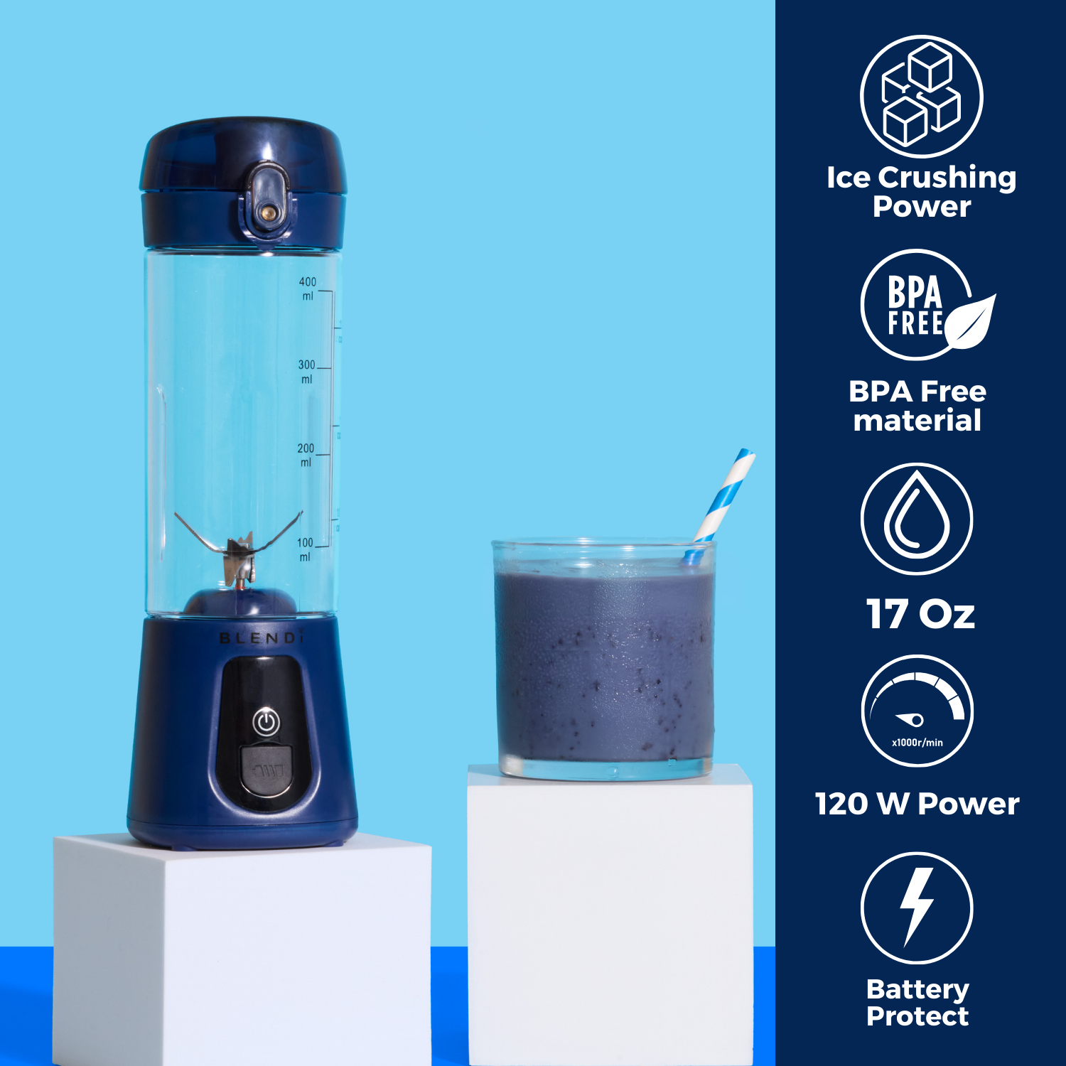 Pro+ Tragbarer Eis-Crusher Mixer (500ml)
