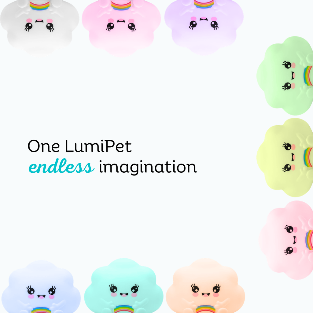 LumiPets® Kawaii Wolke – Touch-Nachtlicht für das Kinderzimmer