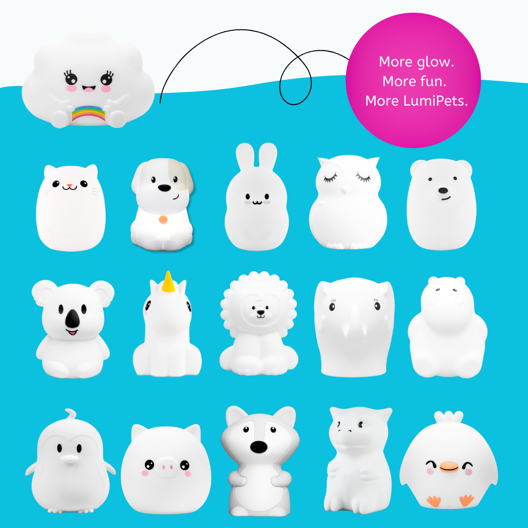 LumiPets® Kawaii Wolke – Touch-Nachtlicht für das Kinderzimmer
