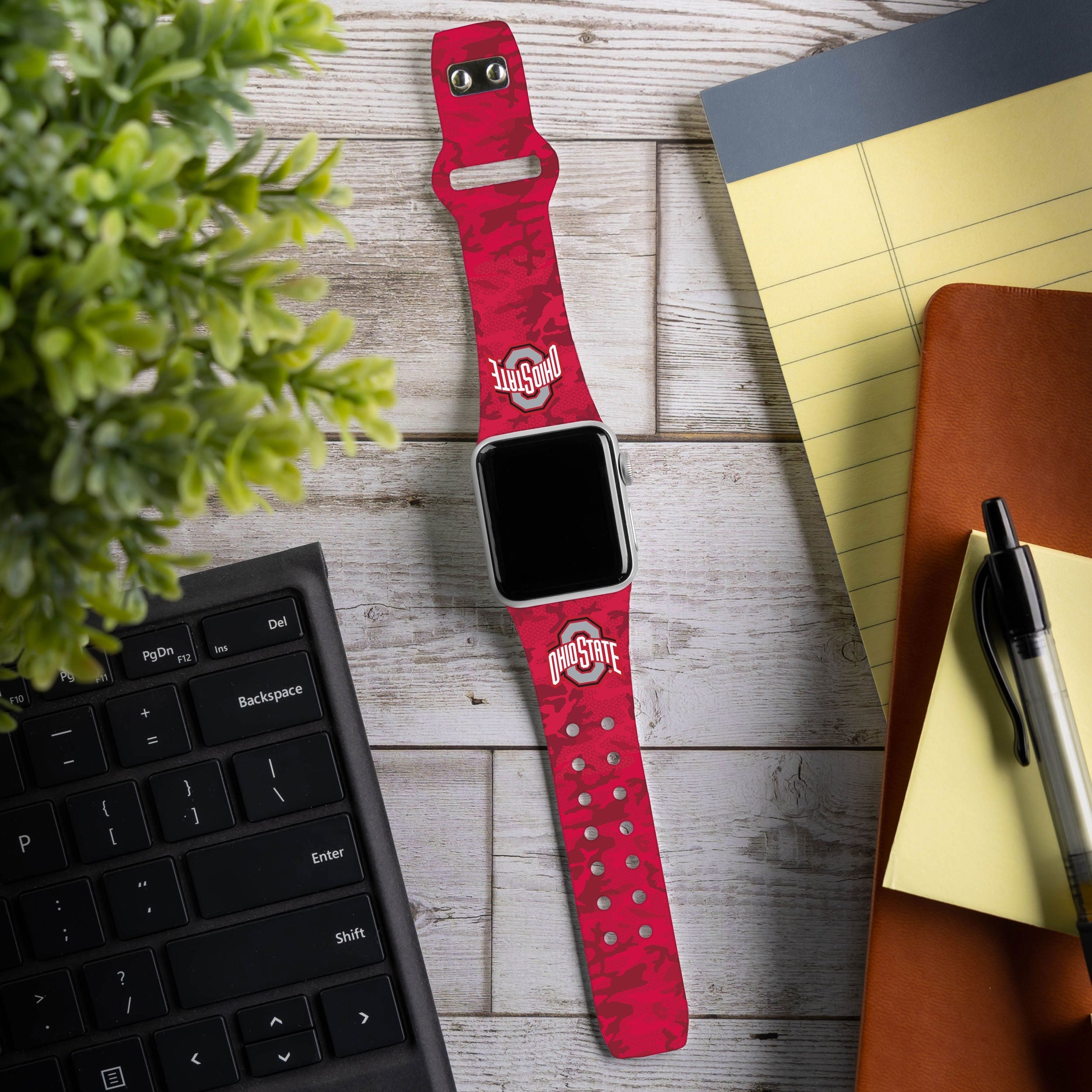 Ohio State Buckeyes HD Apple Watch-Armband