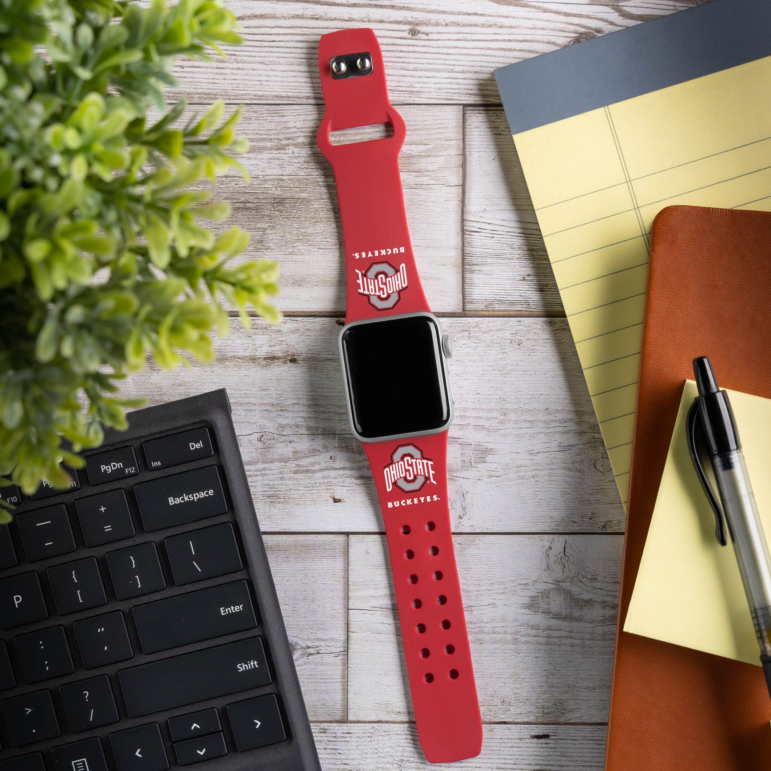 Ohio State Buckeyes HD Apple Watch-Armband
