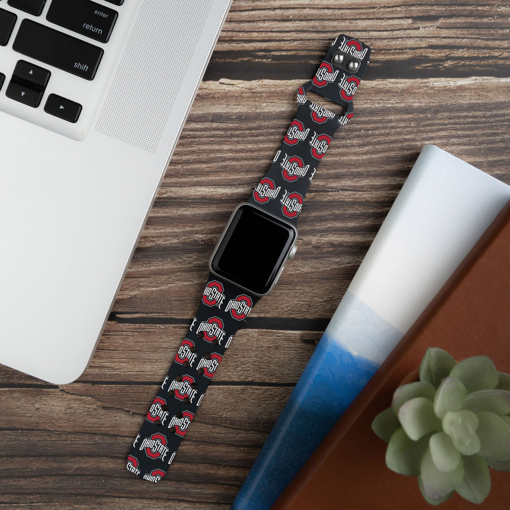 Ohio State Buckeyes HD Apple Watch-Armband