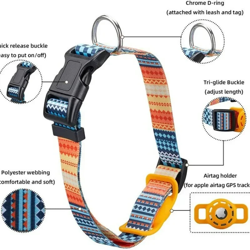Digitaldruckhalsband für Apple Airtag