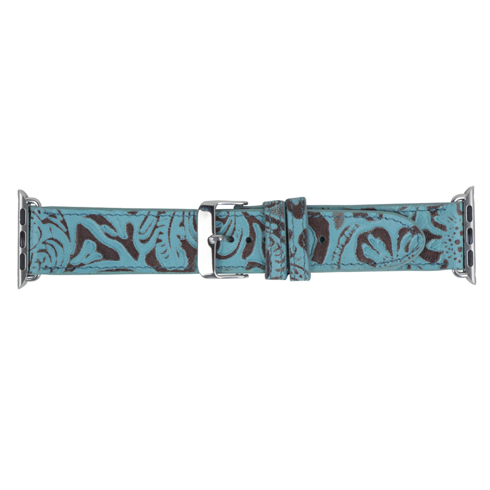 Fister Uhrenarmband aus türkisfarbenem Leder
