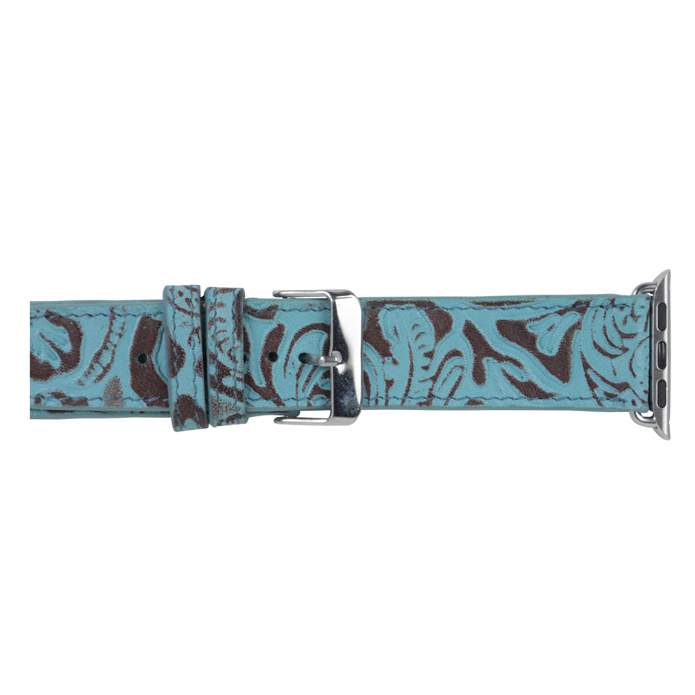 Fister Uhrenarmband aus türkisfarbenem Leder