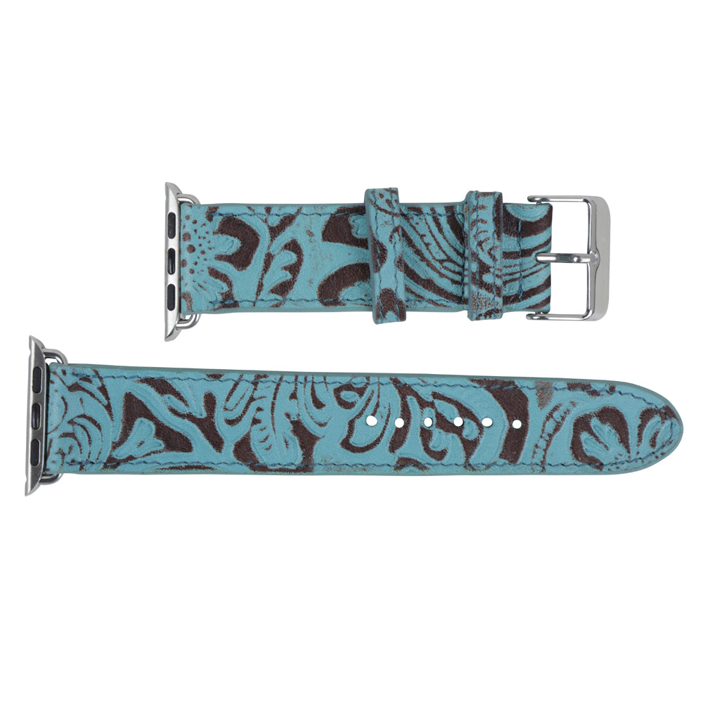 Fister Uhrenarmband aus türkisfarbenem Leder