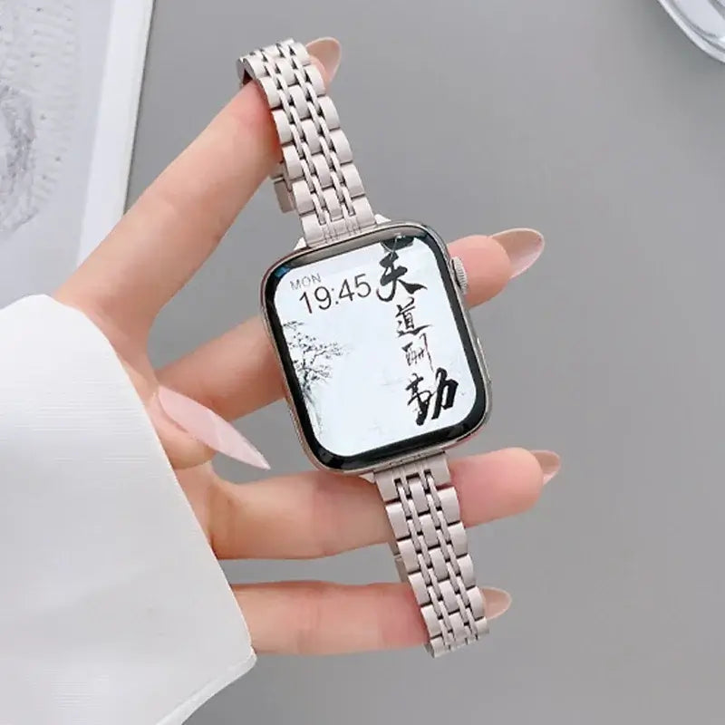 Apple Watch Edelstahlarmband – Elegantes, langlebiges Design