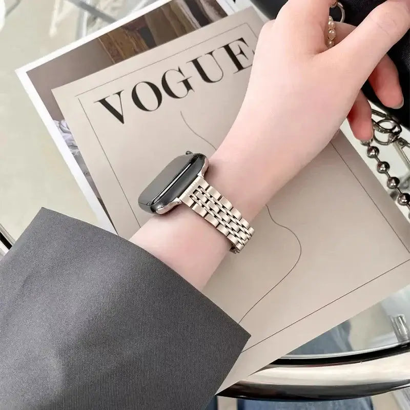 Apple Watch Edelstahlarmband – Elegantes, langlebiges Design
