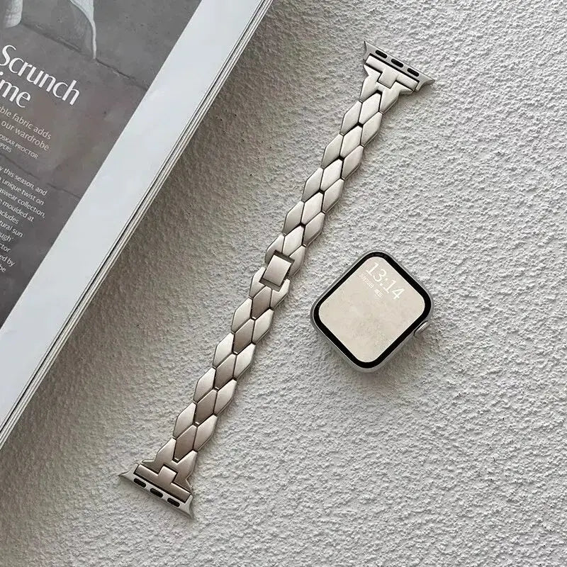 Apple Watch Edelstahlarmband - Elegantes Luxusband
