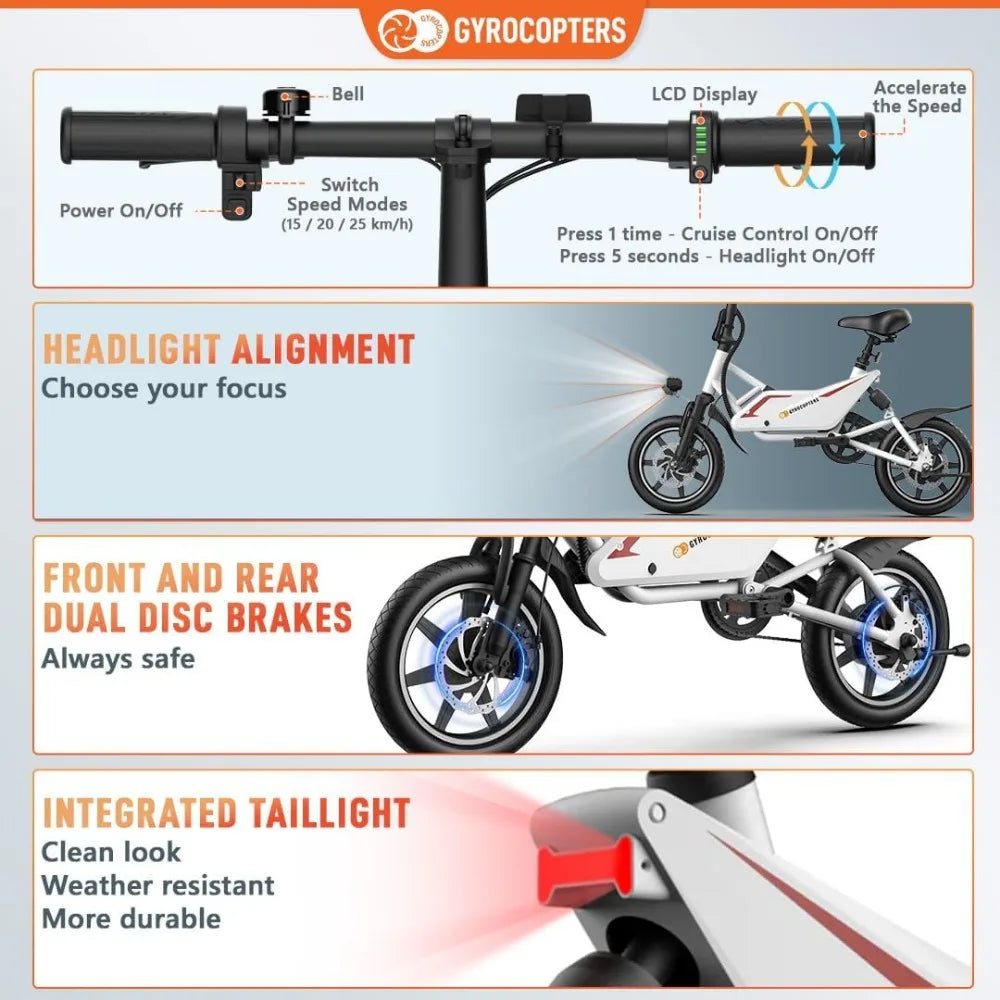DUTRIEUX UL2849 Sicheres Klapp-E-Bike – Kompakt & Umweltfreundlich