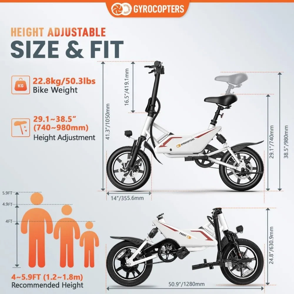 DUTRIEUX UL2849 Sicheres Klapp-E-Bike – Kompakt & Umweltfreundlich