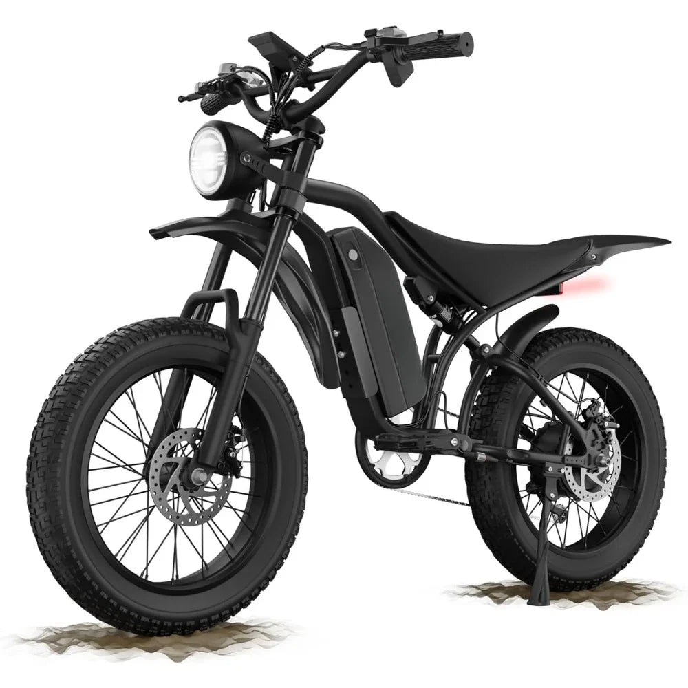 eBike Jungen Fat Tire Elektrofahrrad – 1200W Motor, 48+ km/h Geschwindigkeit