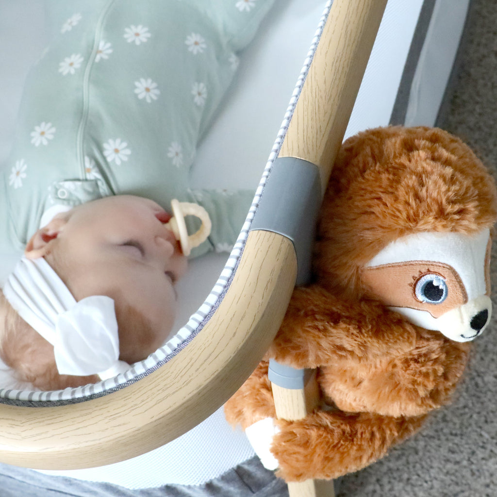 Baby Shusher Faultier – Plüsch-Soundmaschine mit echtem Rauschgeräusch & intelligenter Schreierkennung