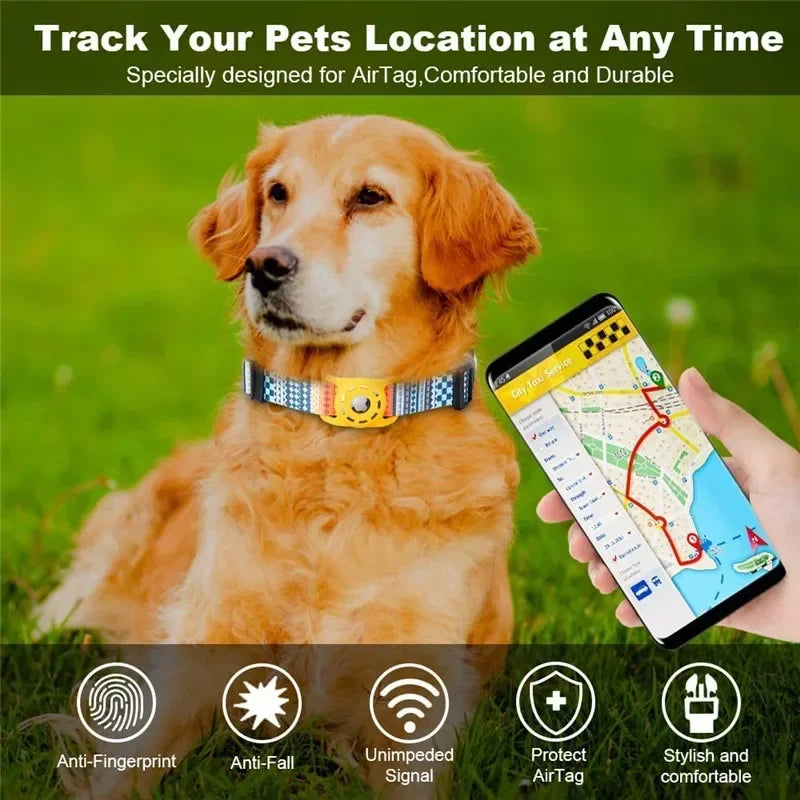 Digitaldruckhalsband für Apple Airtag