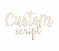 Skript-Schriftart Benutzerdefinierter Name Holz-Ausschnitt – Babyzimmer – Deko – DIY – bis zu 122 cm breit