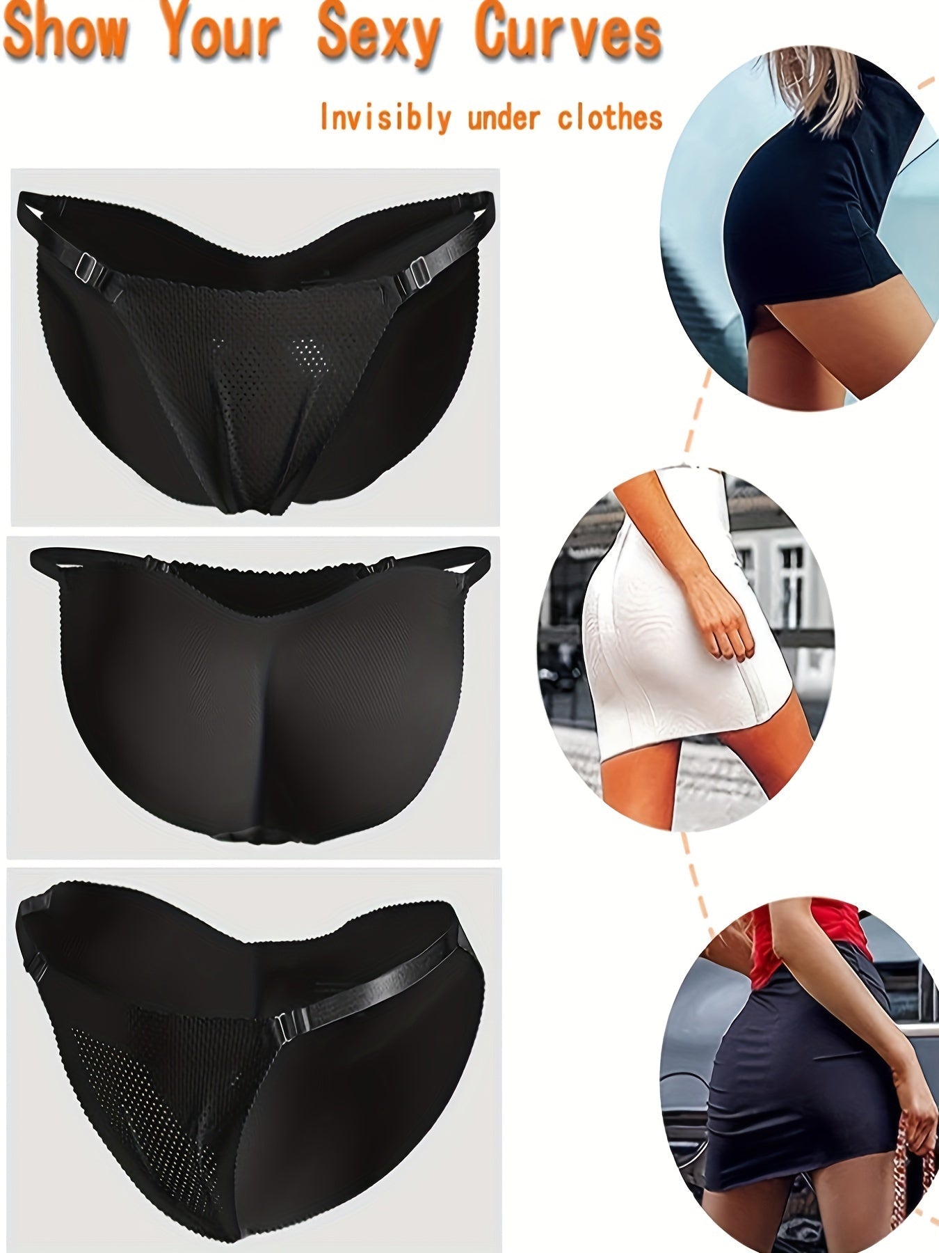 Unsichtbare Po-Lifting Bikini-Höschen für Damen – ultradünne, atmungsaktive und nahtlose Damenunterwäsche für eine natürliche Formgebung und ganztägigen Komfort