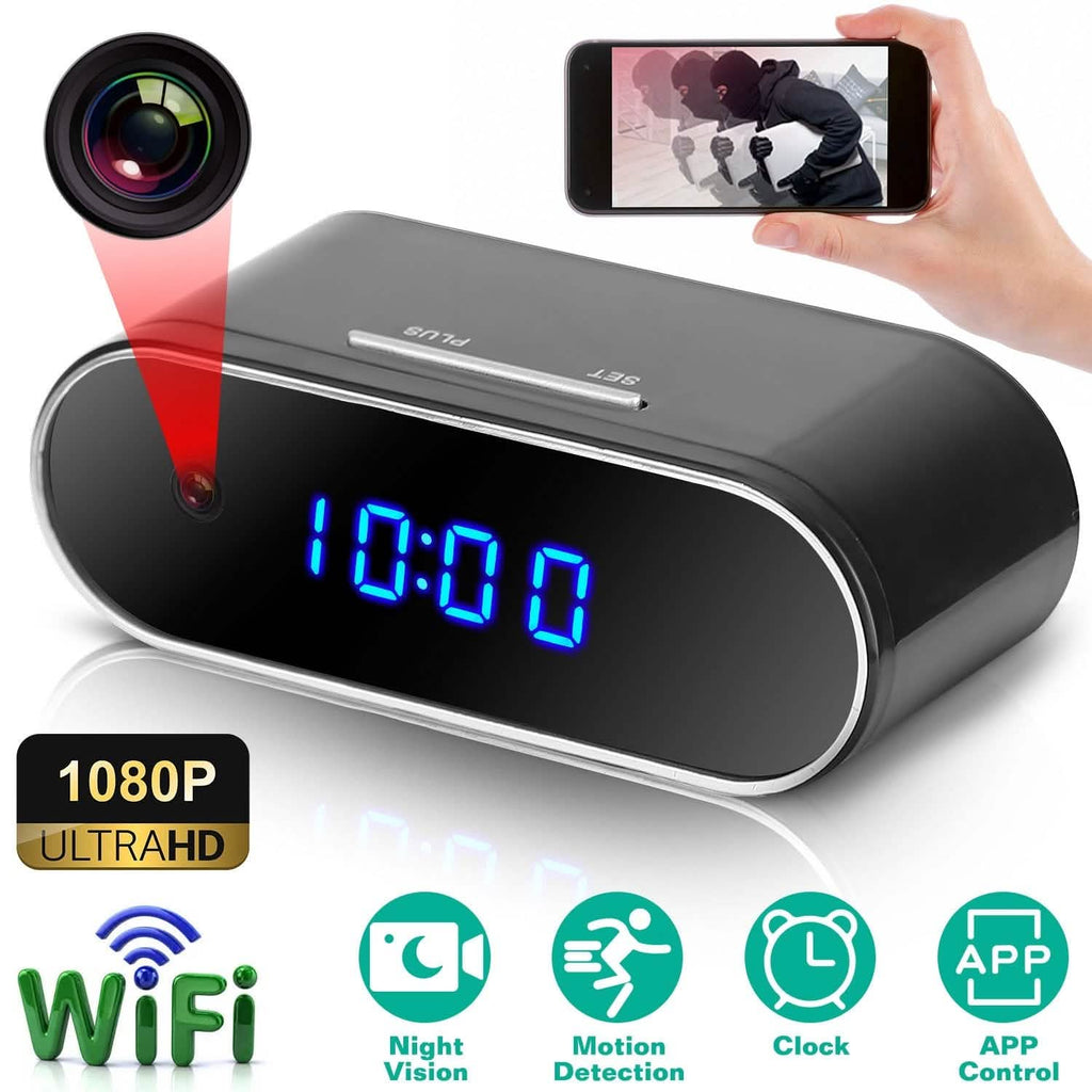 HD 1080P WLAN Wecker Kamera