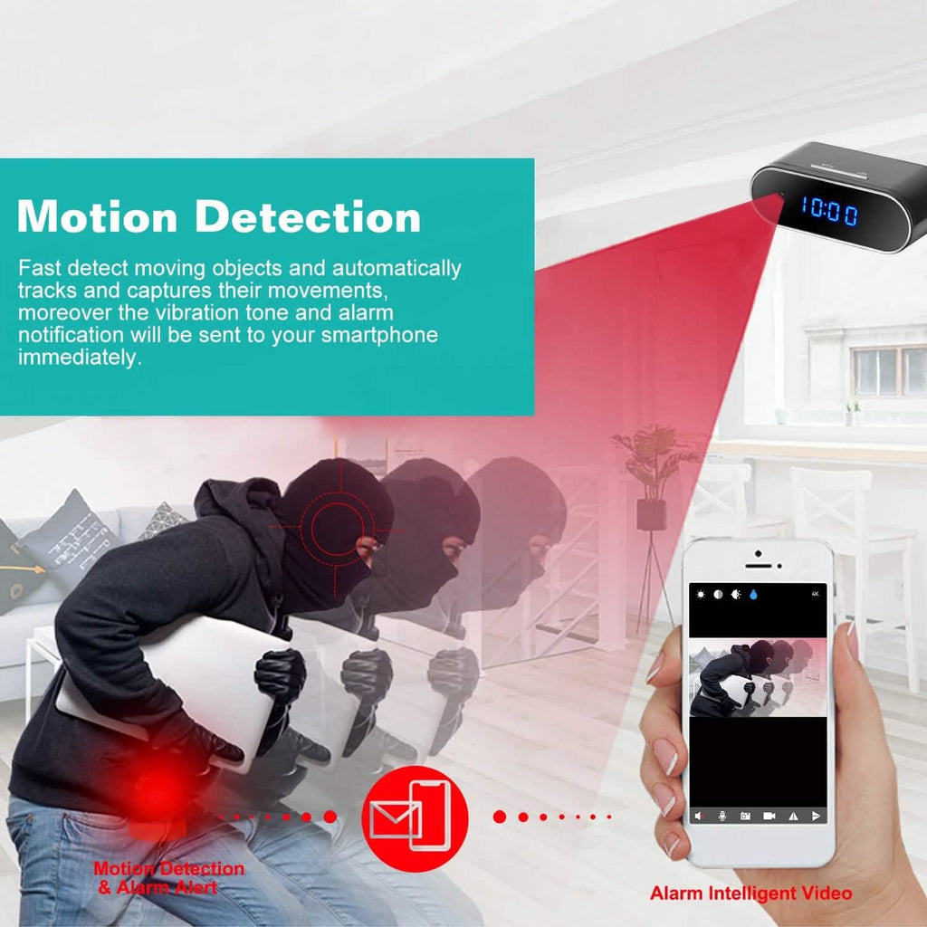 HD 1080P WLAN Wecker Kamera