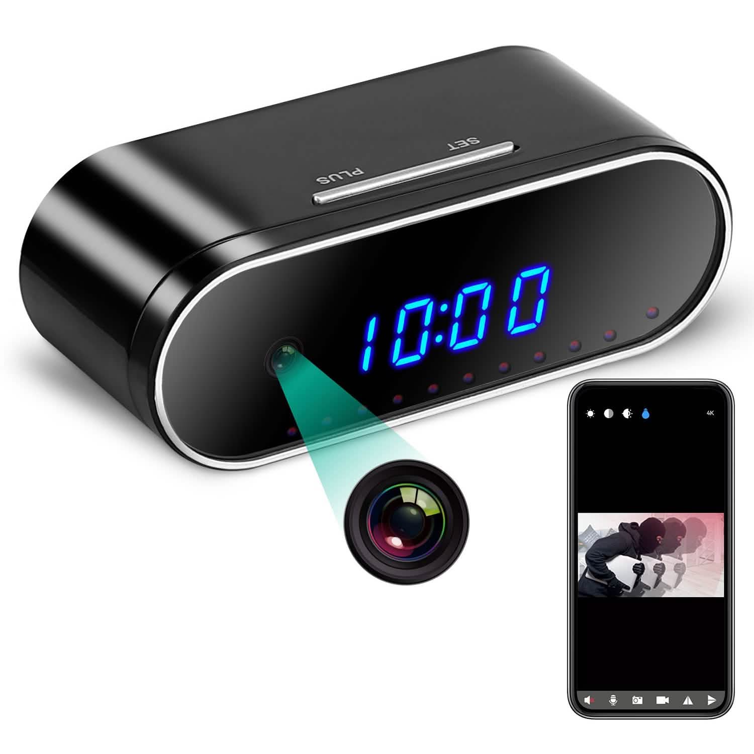HD 1080P WLAN Wecker Kamera