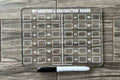 Trocken abwischbare Einmaleins-Tafel aus Acryl | Wiederverwendbare, abwaschbare Mathetafel | Vorschulerziehung | Lernmaterialien | Heimunterricht