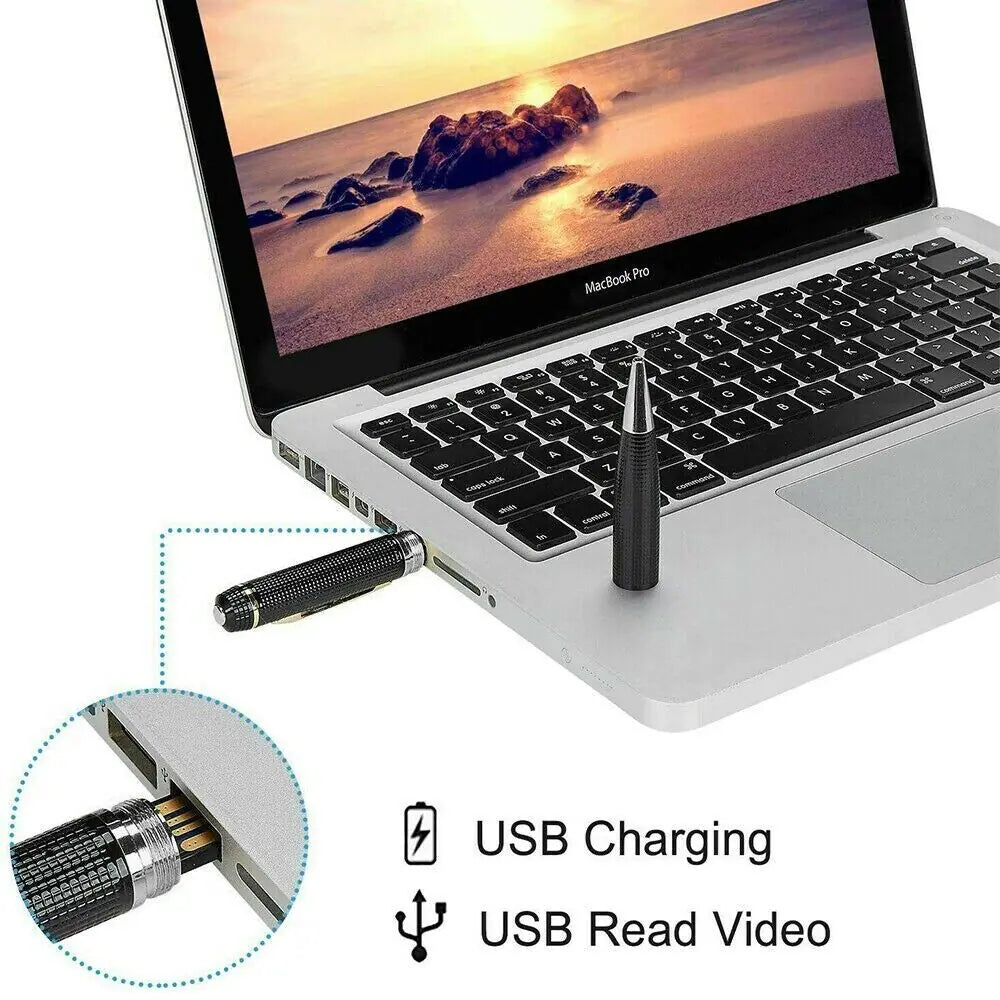 Versteckte Kamera Kugelschreiber 1080P HD Mini Körper Videorekorder DVR Sicherheit USB