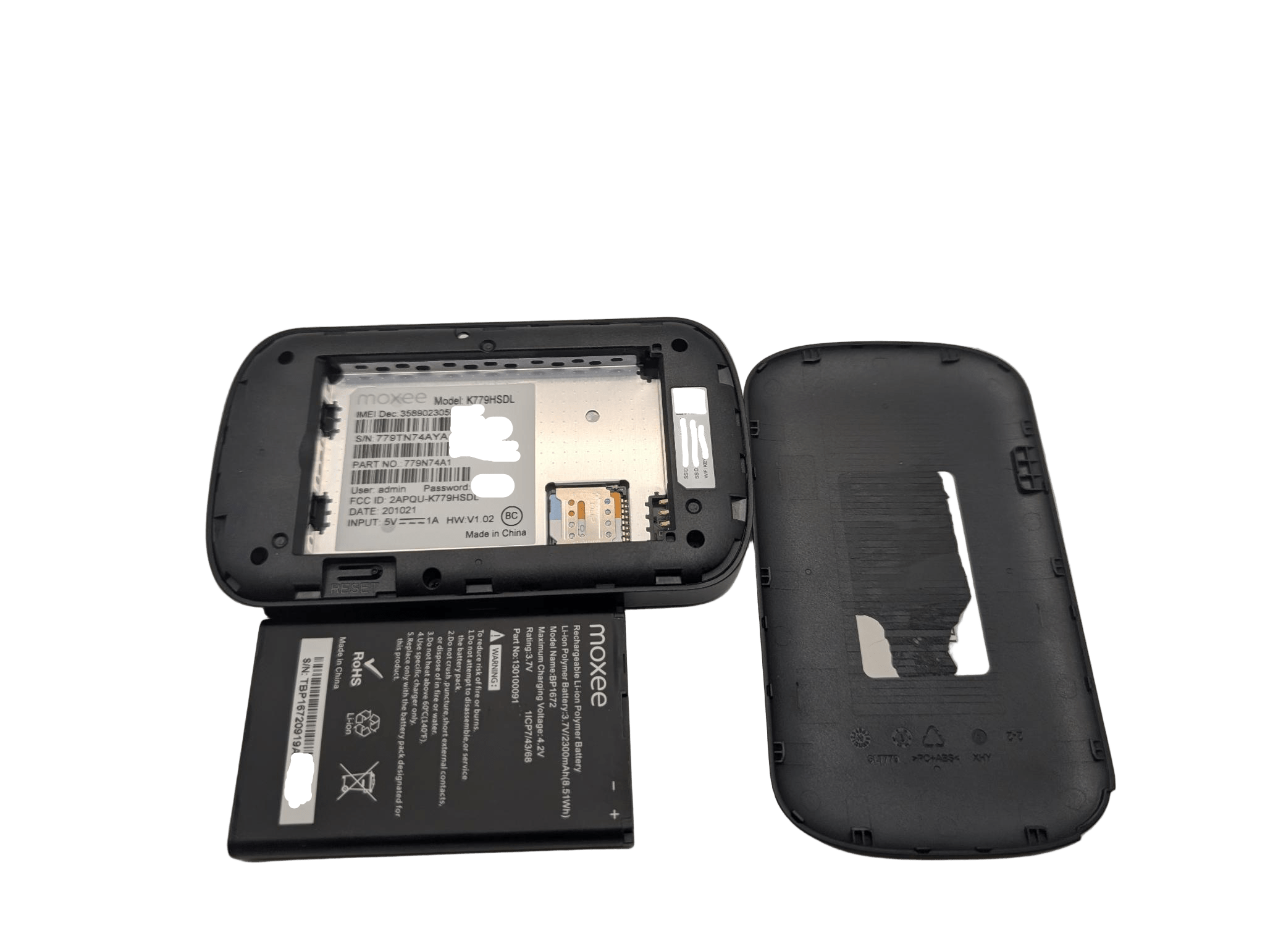 RayHunter IMSI-Catcher / Stingray-Detektor – Moxee K779HSDL Hotspot – Professionell aufbereitet & vorinstalliert – 4G LTE Bedrohungserkennungsgerät für Mobilfunk