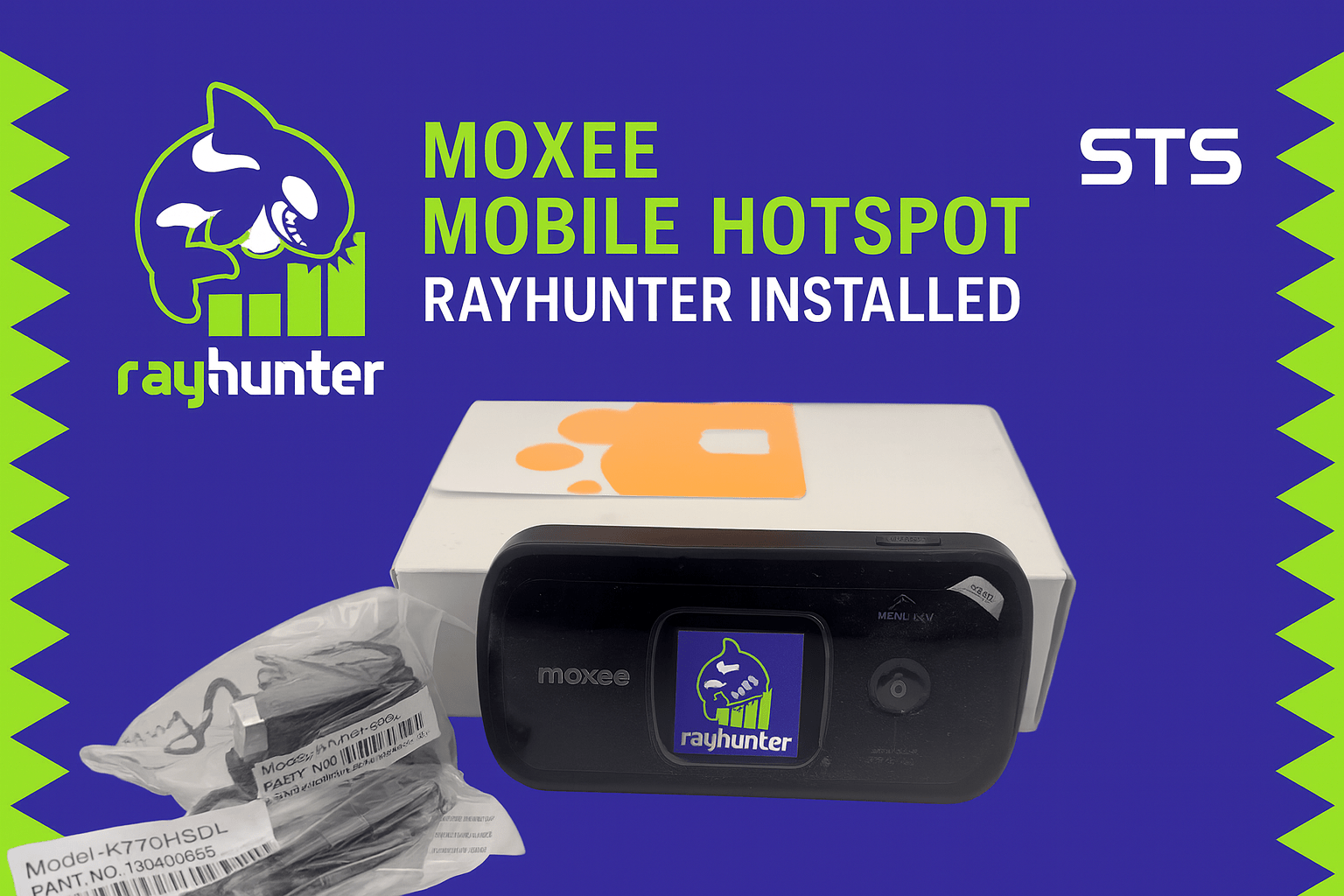 RayHunter IMSI-Catcher / Stingray-Detektor – Moxee K779HSDL Hotspot – Professionell aufbereitet & vorinstalliert – 4G LTE Bedrohungserkennungsgerät für Mobilfunk