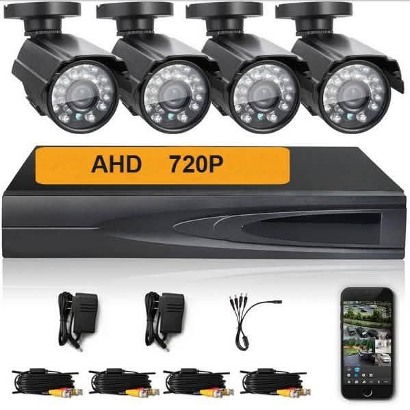 Outdoor AHD Haus-Überwachungs-System mit 4 Kameras und DVR