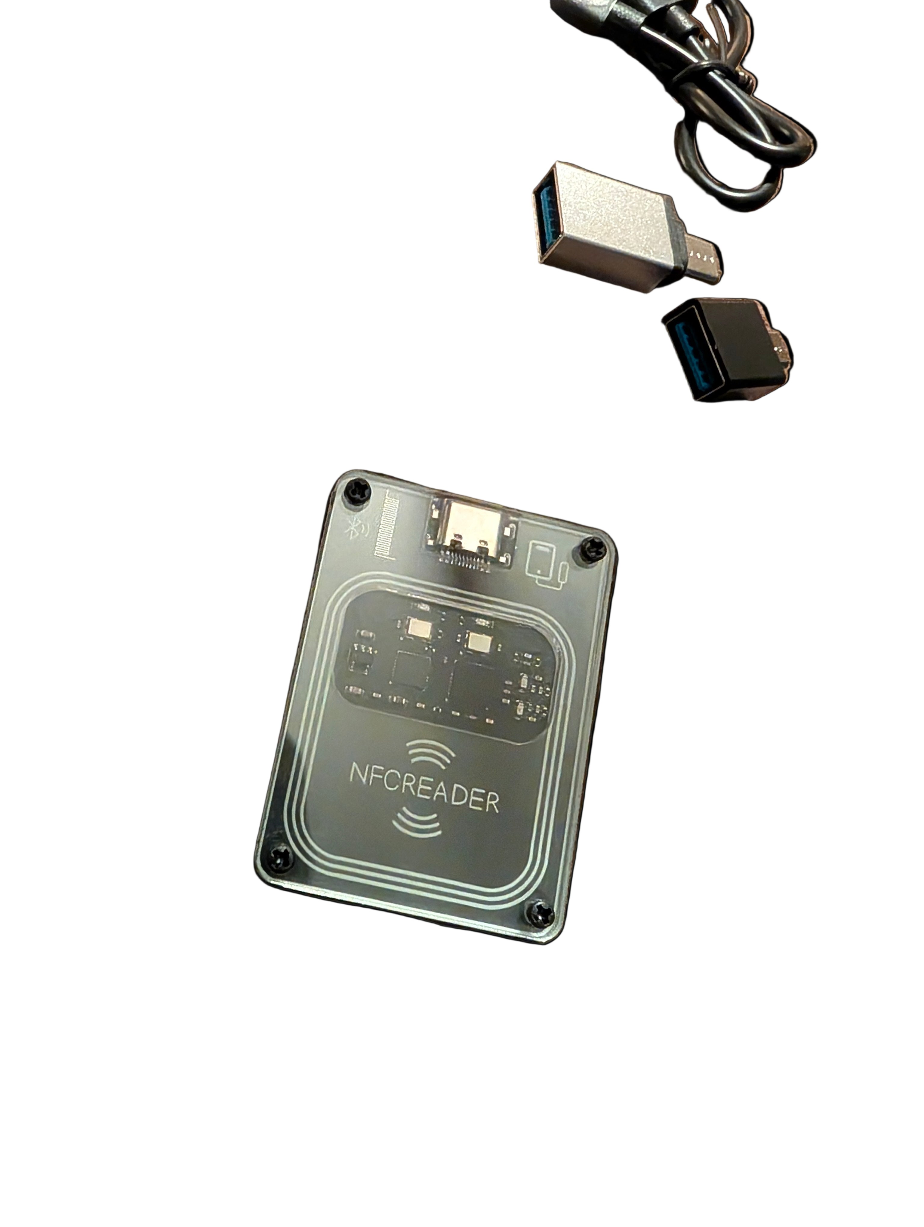 PCR532 NFC-RFID-Lesegerät/Schreibgerät | Bluetooth + USB | IC-Kartenleser/-Kopierer | 13,56 MHz | STS Technologies