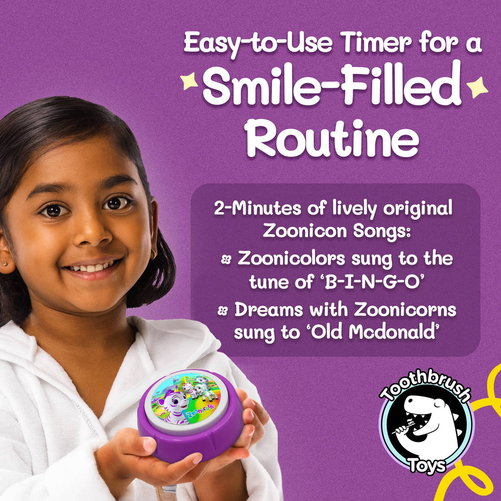 Zoonicorn® Kinderzahnbürsten-Timer von Toothbrush Toys - 2-Minuten-Timer
