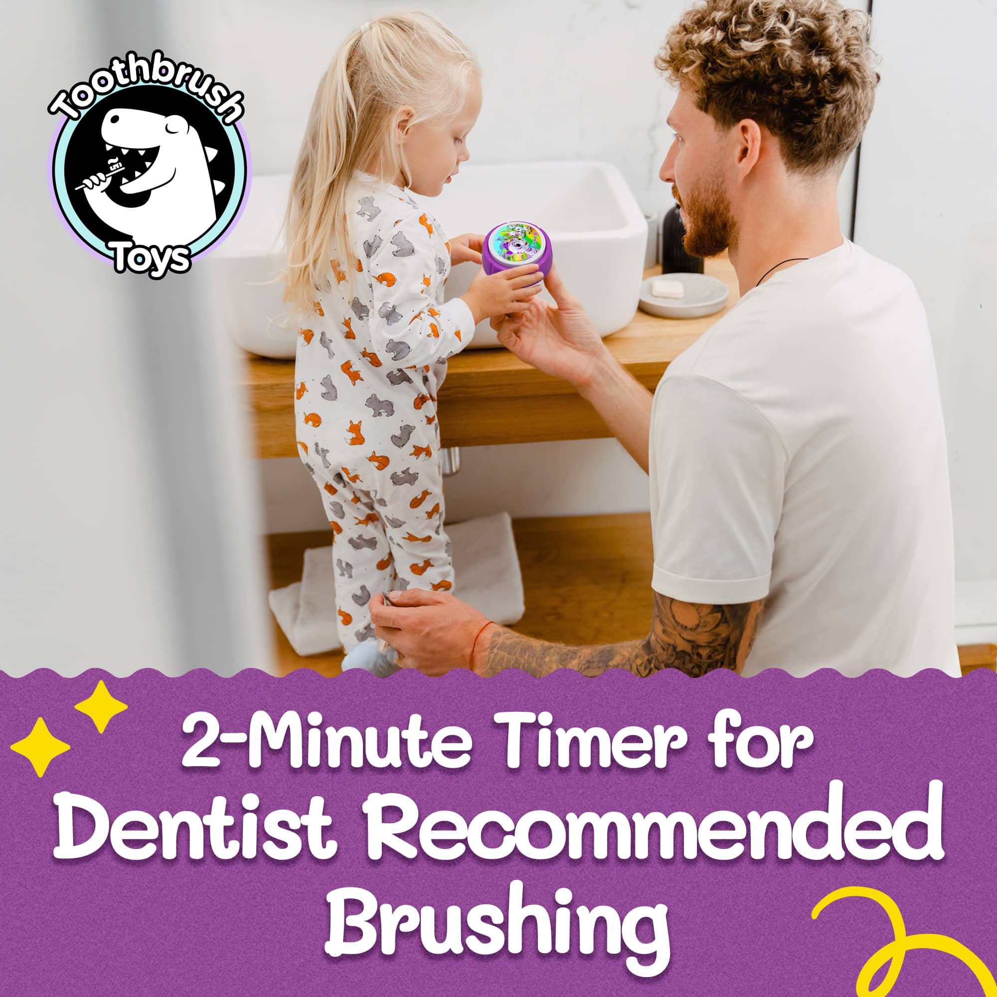 Zoonicorn® Kinderzahnbürsten-Timer von Toothbrush Toys - 2-Minuten-Timer