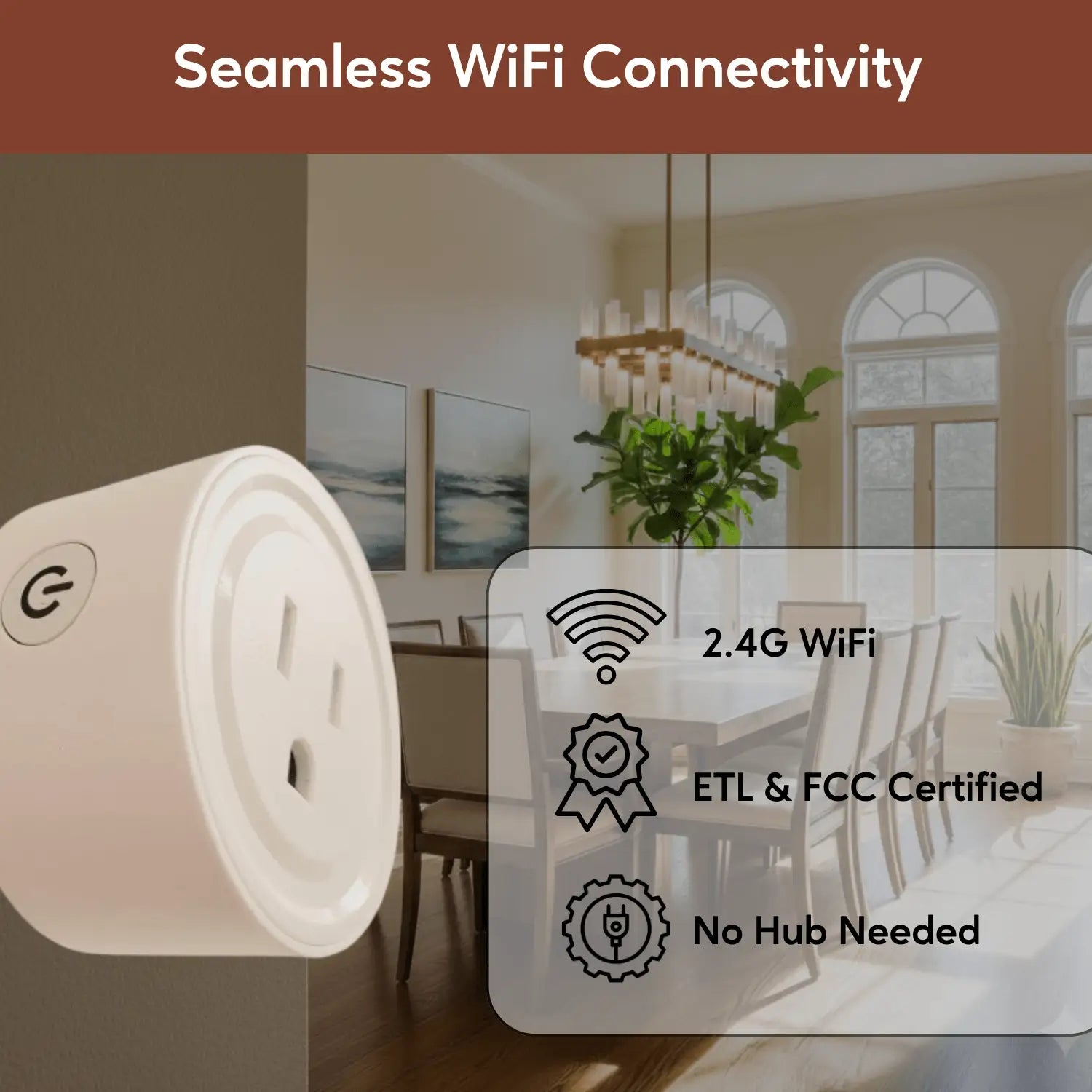 Runder WLAN Smart Plug